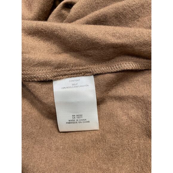 Tibi Wool Jersey Polo Brown Wool Shirt Dress Size M - Picture 4 of 4